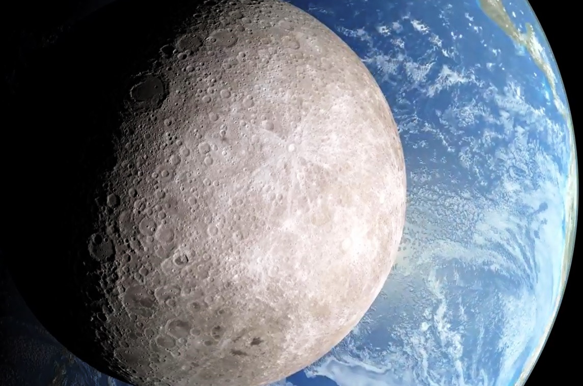 VIDEO: Cum arată partea întunecată a Lunii, care nu se vede de pe Terra