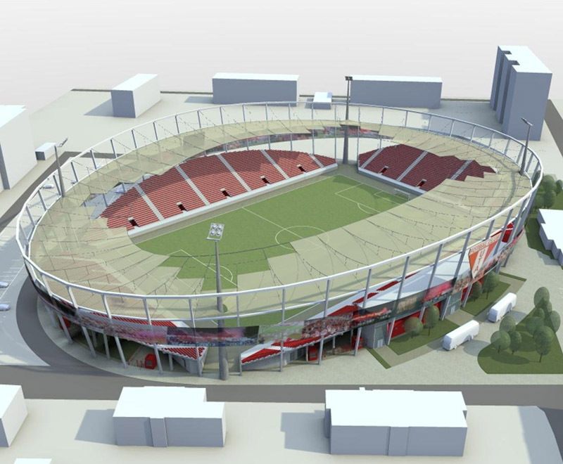 Stadionul UTA - proiect nemodificat. Va avea numărul de locuri proiectat inițial... 