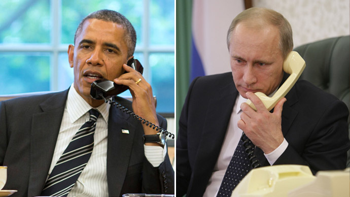 Obama şi Putin au discutat la telefon despre relaţiile ruso-americane