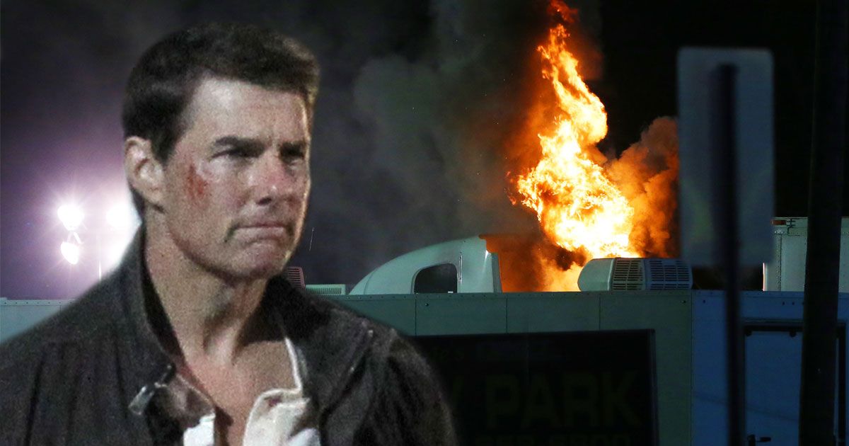 Un incendiu uriaş a izbucnit pe platoul unde este turnat următorul film cu Tom Cruise 