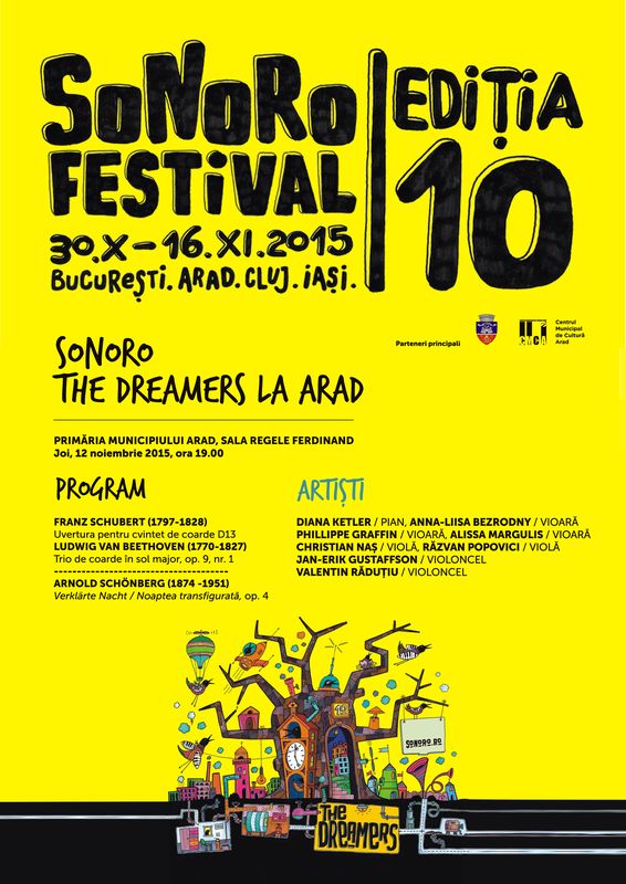 CONCERT SONORO – THE DREAMERS
12 noiembrie 2015
